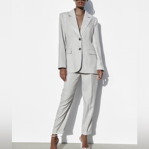 ZARA Grey blazer Large - Picture 9 of 9